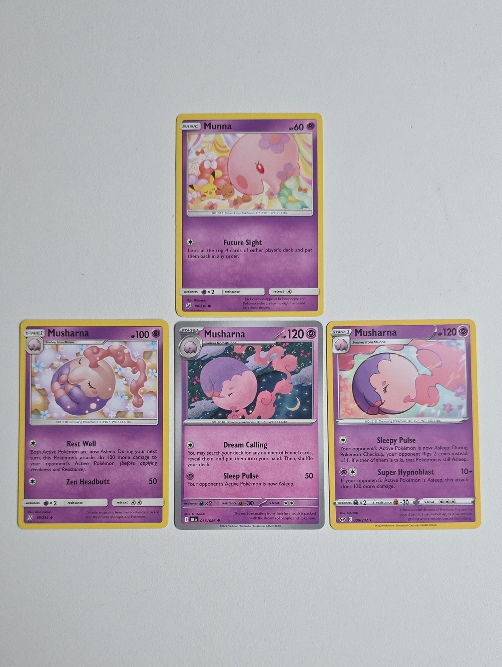 Pokemon Munna And Musharna Trading Cards